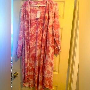 LOGO Lori Goldstein tie dye duster
